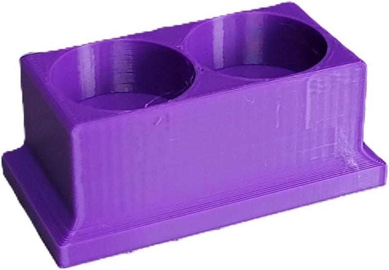 Znet3D Eye Drop Bottle Organizer, 2-Slot Stand (Purple) - Image 3